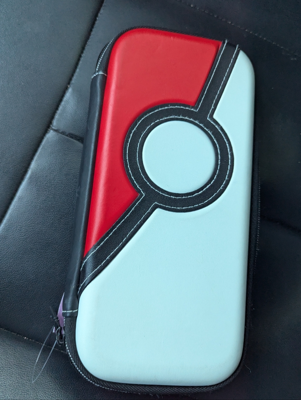 Nintendo Switch Carrying Case Pokeball Red White Black Hard Shell Travel Storage